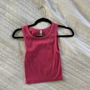 Aritzia ::  Clothing — T-Shirts & Tops — SinchSeamless™ Rib Crew Tank in pink